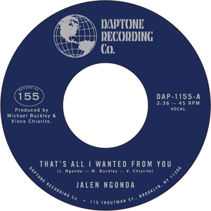 Jalen Ngonda - That's All I Wanted From You / So Glad I Found You 7"