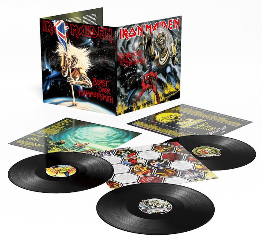 Iron Maiden - The Number of The Beast Plus Beast Over Hammersmith Ltd 3LP